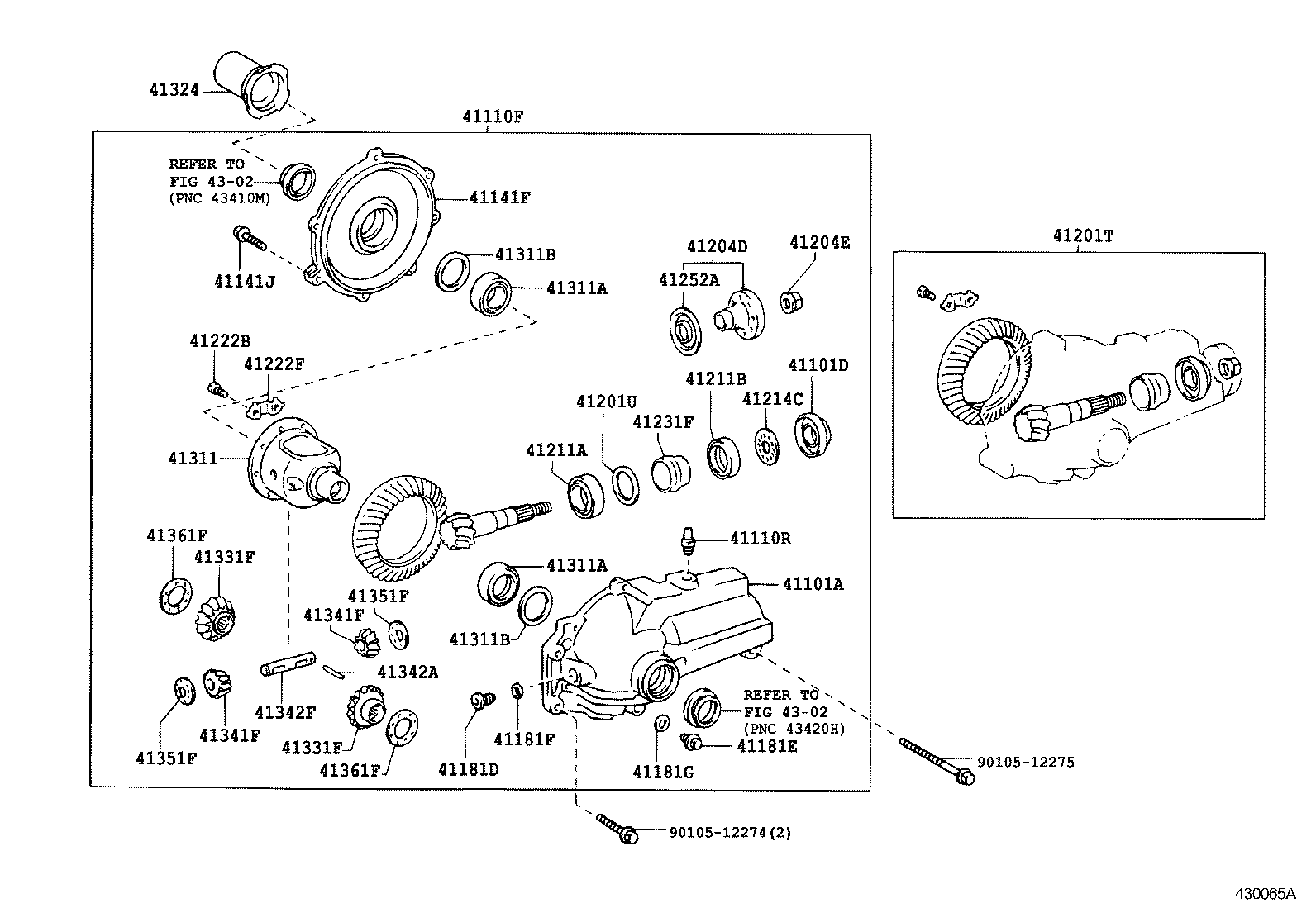 Front Axle Housing & Differential