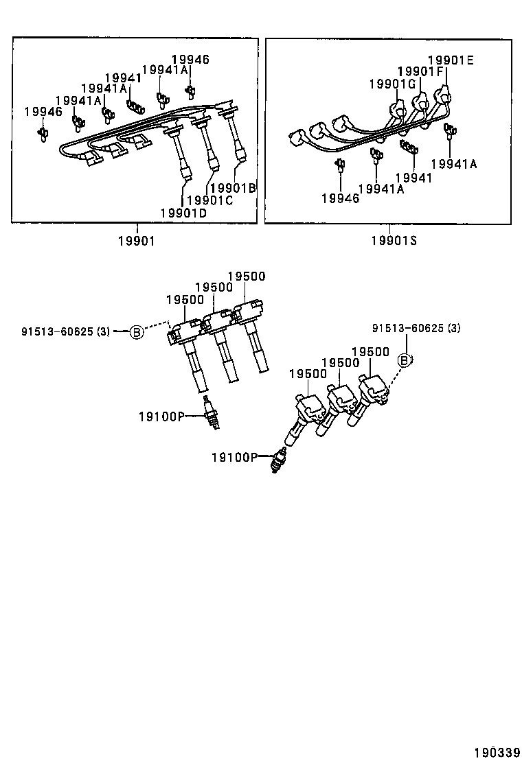 Ignition Coil Spark Plug Glow Plug