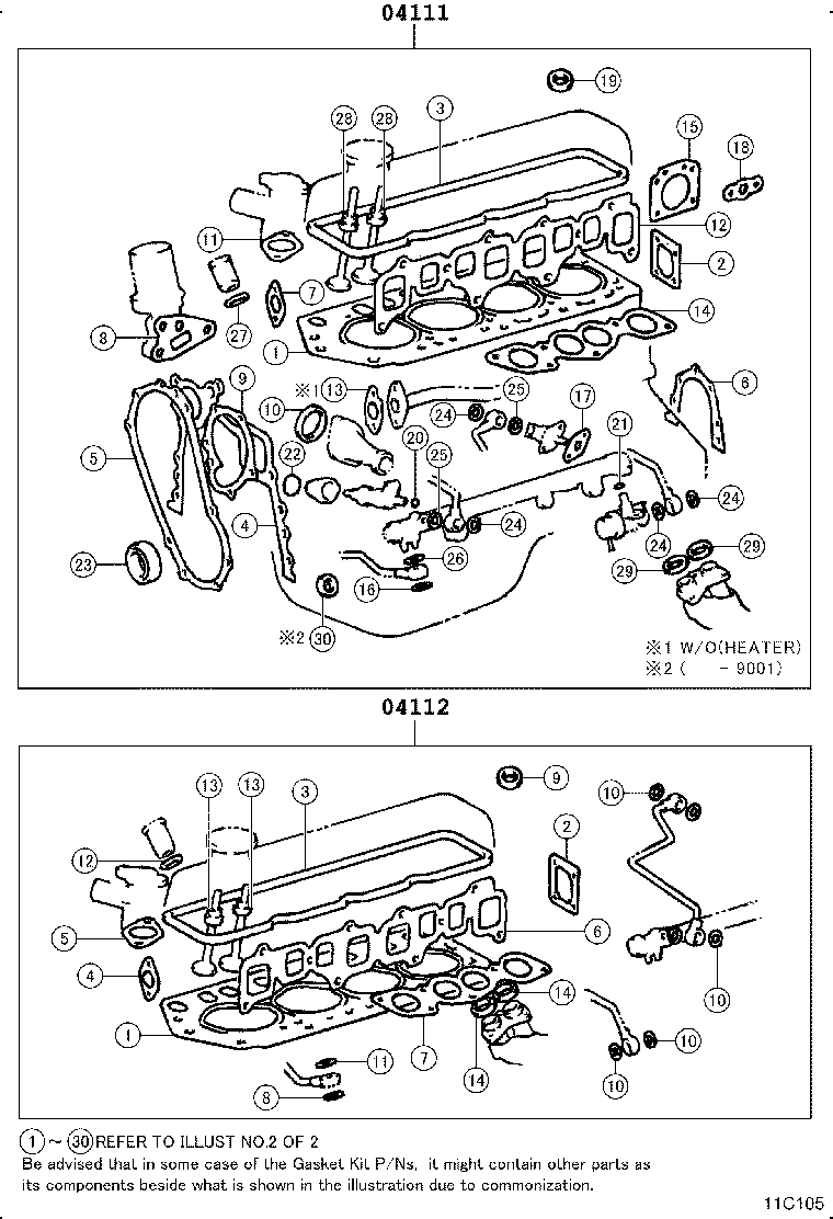 Engine Overhaul Gasket Kit