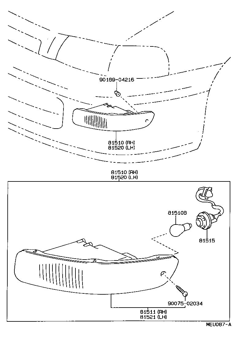 Lámpara de señal de giro