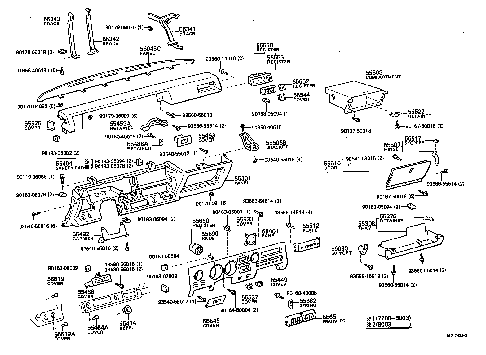 Instrument Panel Glove Compartment