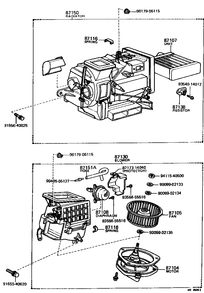 Heating Air Conditioning Heater Unit Blower