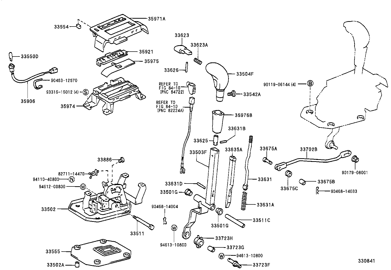Shift Lever & Retainer