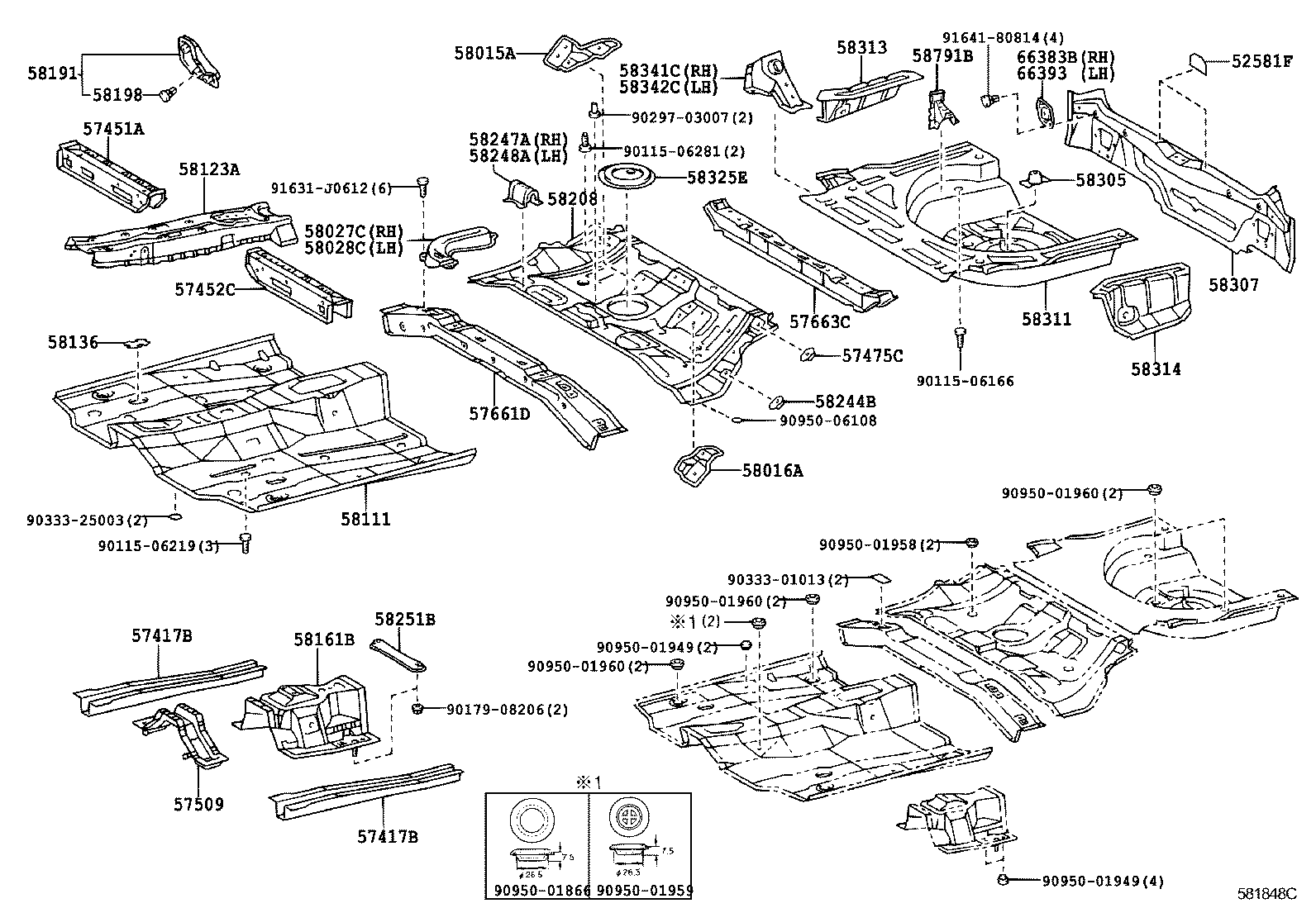 Floor Pan & Lower Back Panel