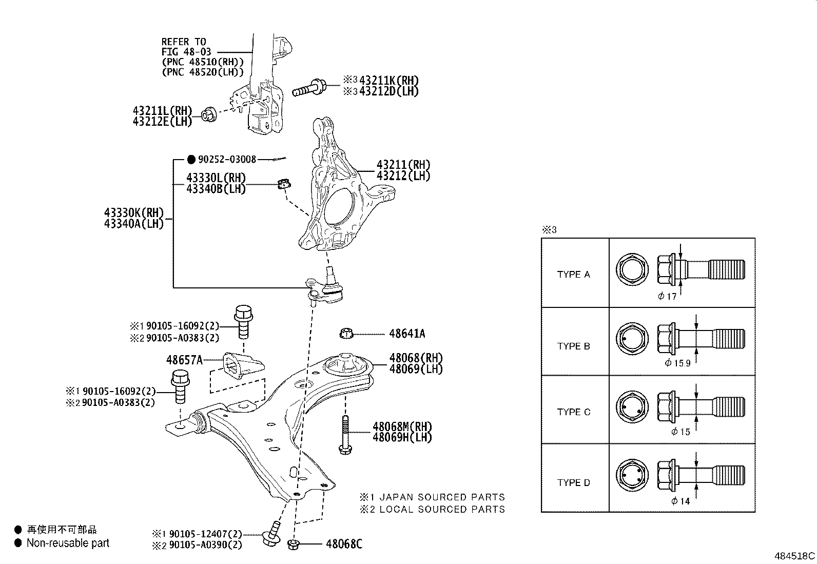 Front Axle Arm Steering Knuckle
