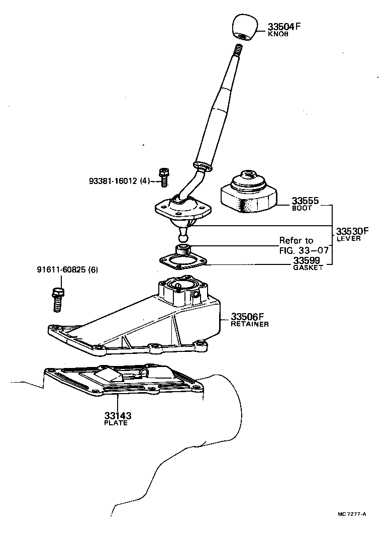 Shift Lever & Retainer
