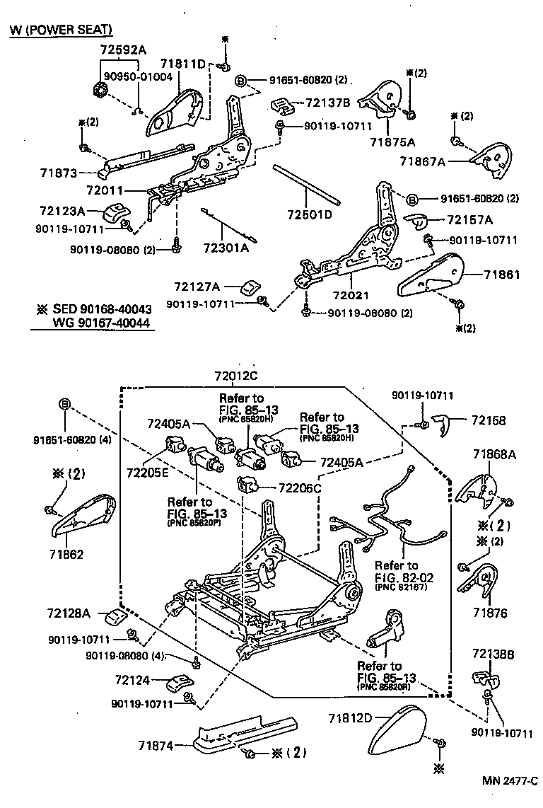 Front Seat & Seat Track