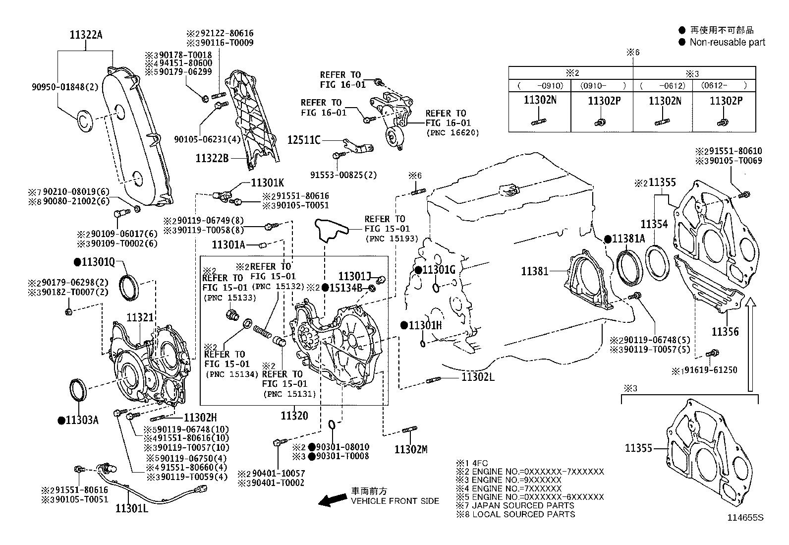 Timing Gear Cover & Rear End Plate