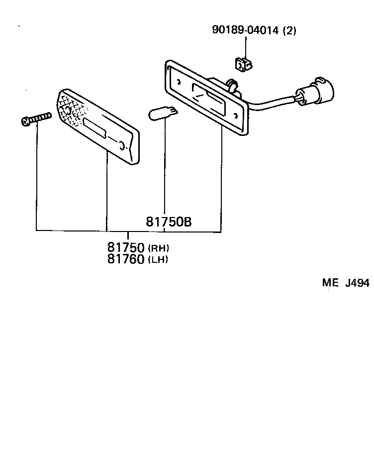 Rear Side Marker Lamp