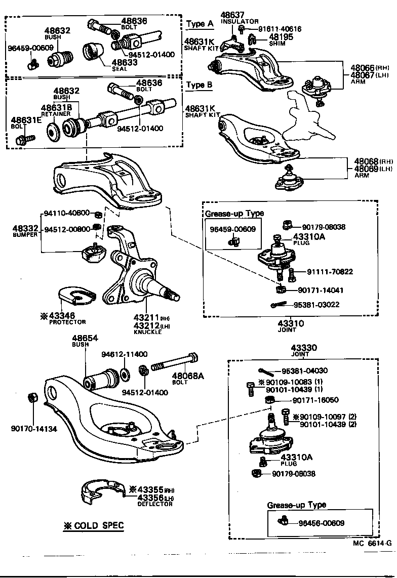 Front Axle Arm Steering Knuckle