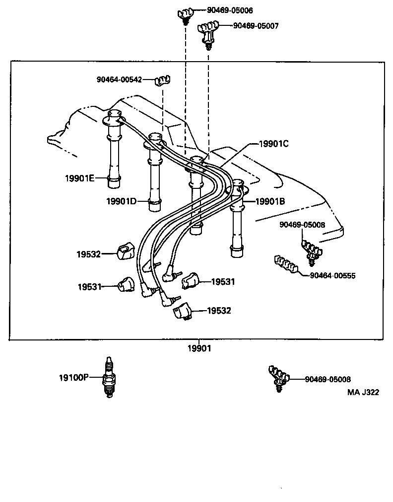 Ignition Coil Spark Plug Glow Plug