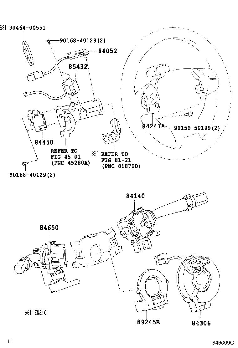 Interruptor y relé y computadora