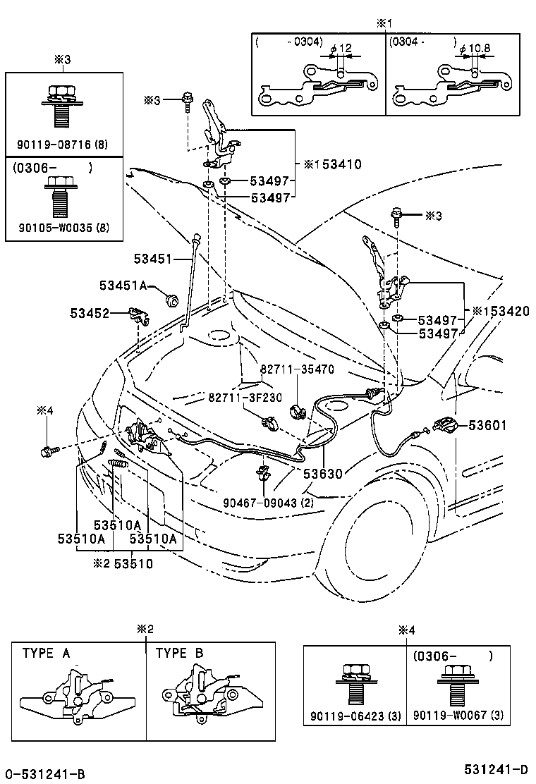 Hood Lock & Hinge