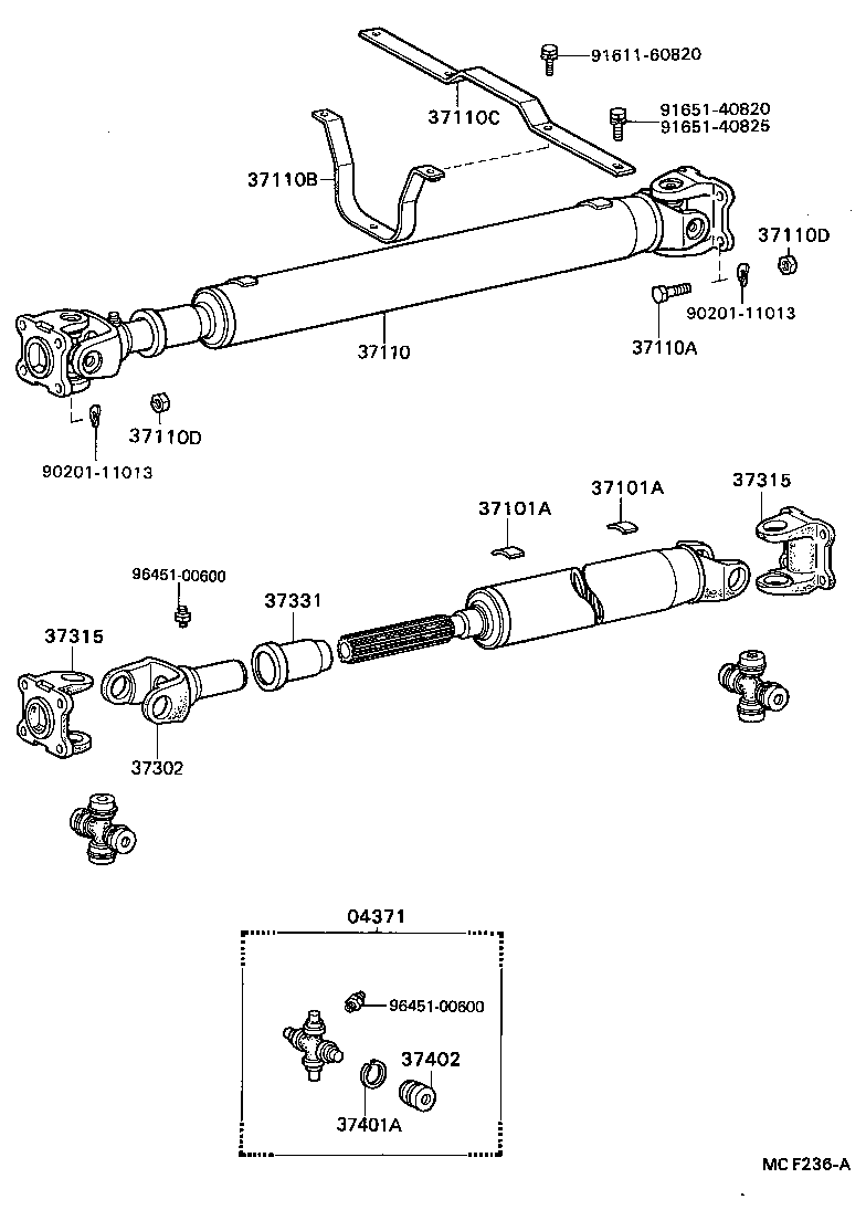 Propeller Shaft & Universal Joint