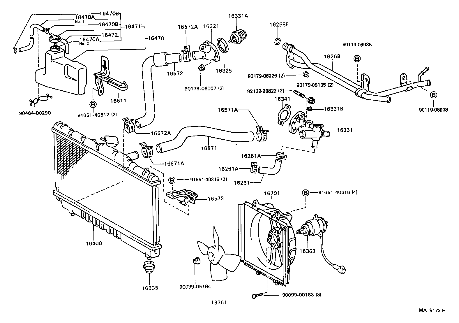 Radiator Water Outlet