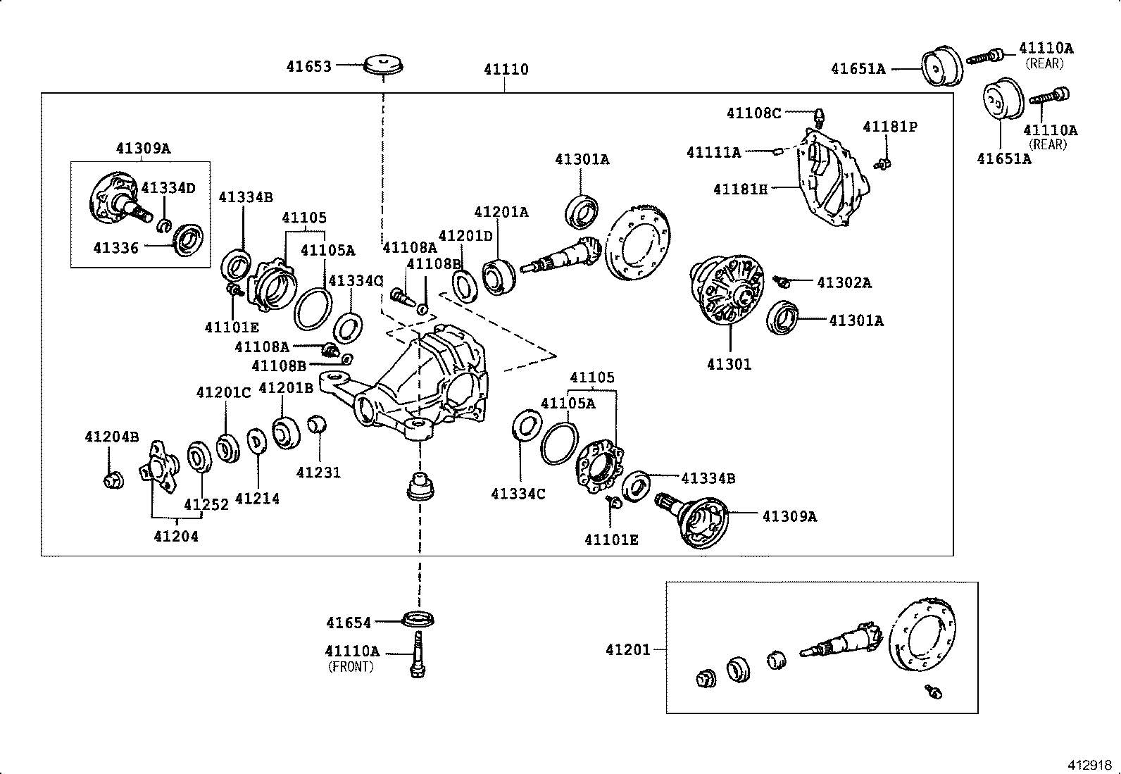 Rear Axle Housing Differential