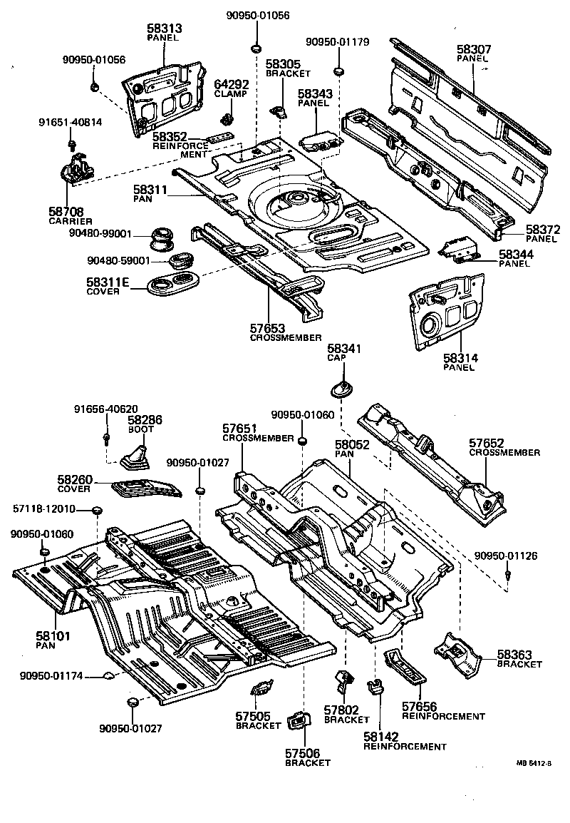 Floor Pan & Lower Back Panel