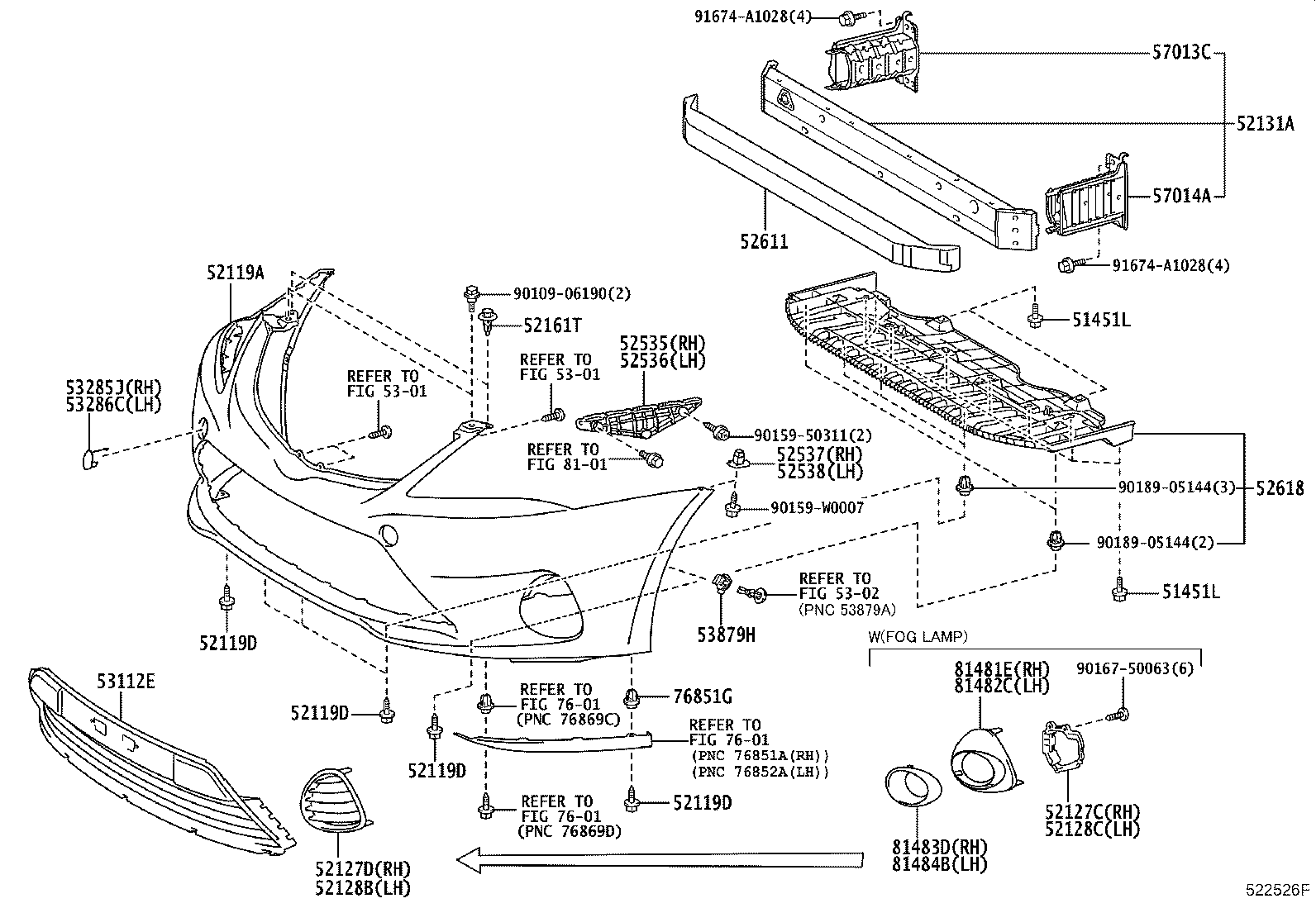 Front Bumper Bumper Stay