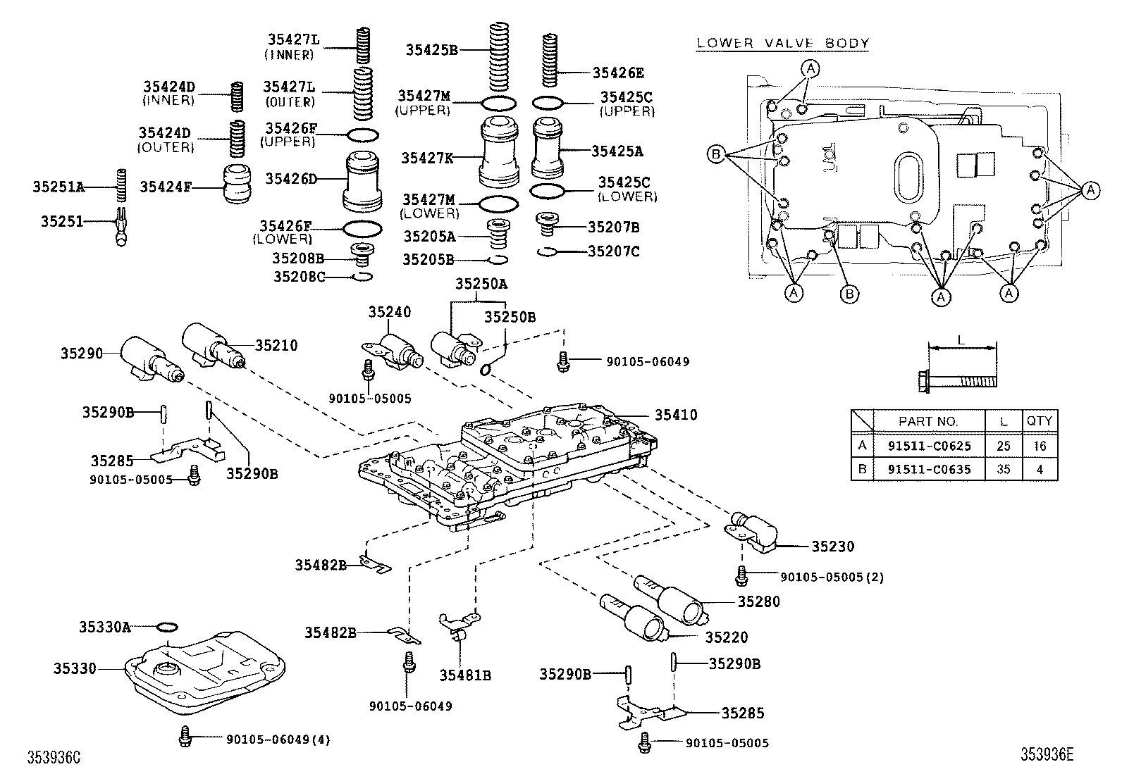 Valve Body Oil Strainer