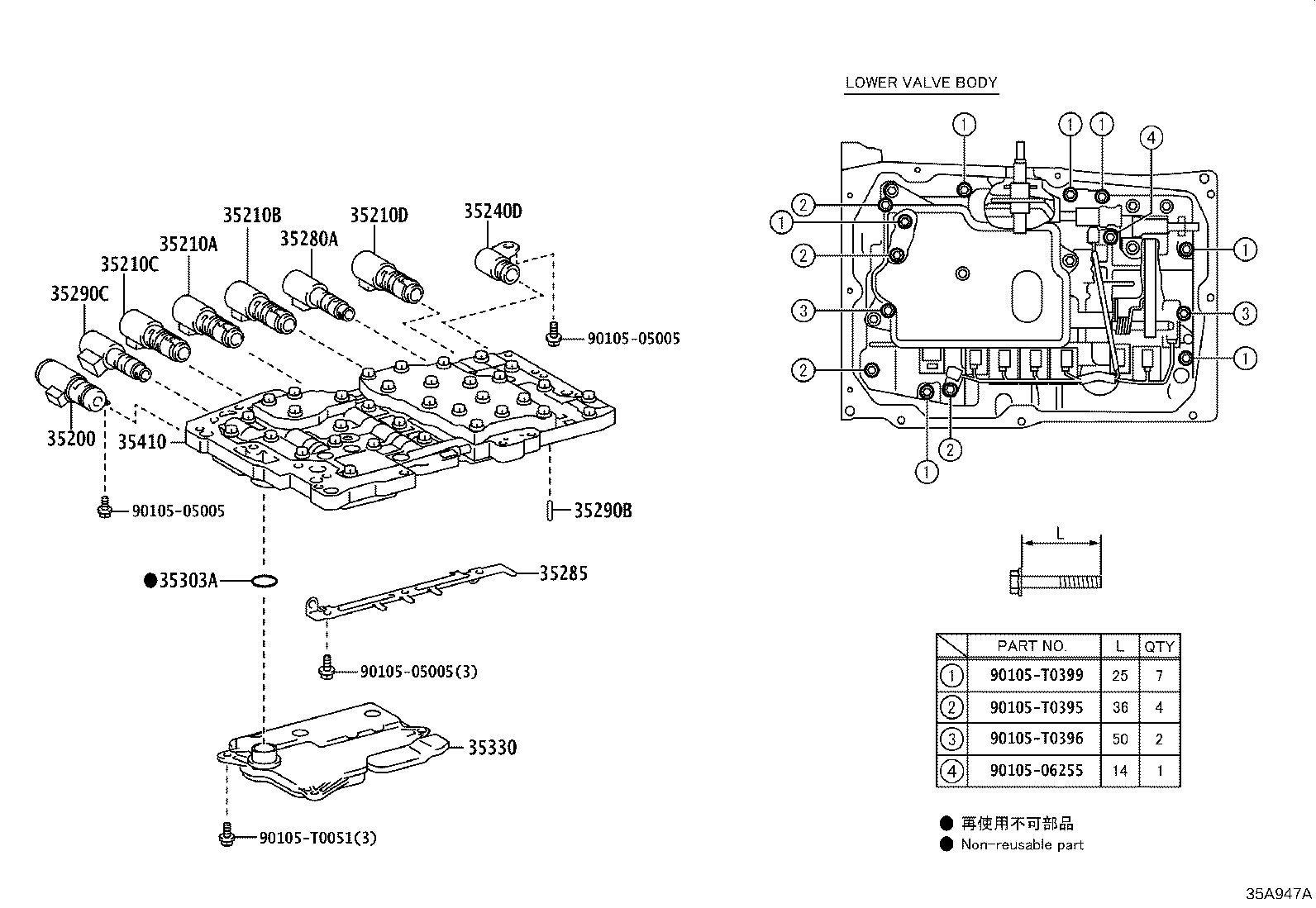 Valve Body Oil Strainer