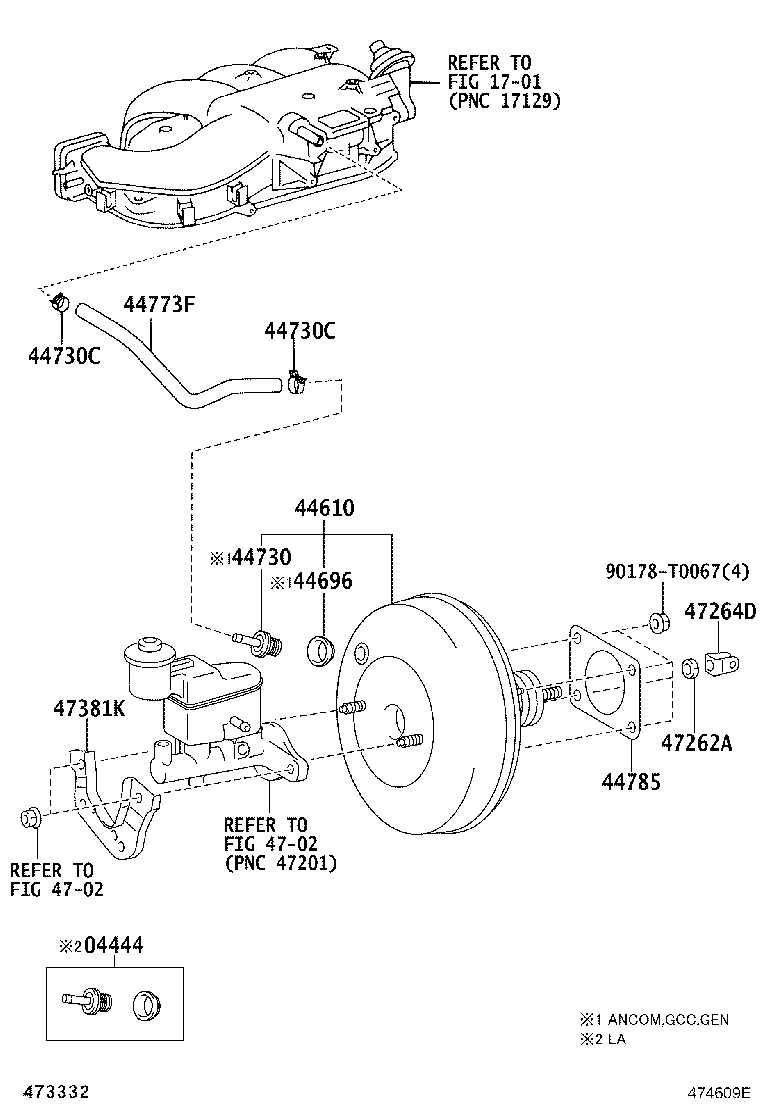 Brake Booster & Vacuum Tube