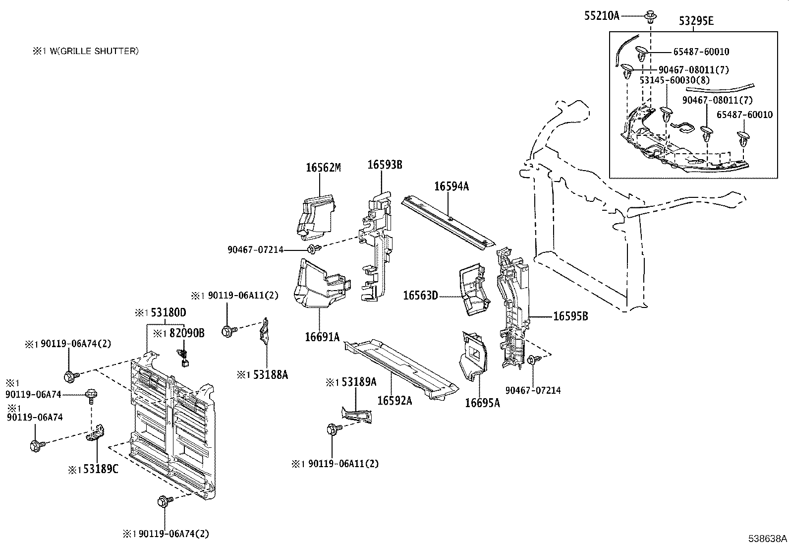 Panel de tablero del delantal del guardabarros delantero