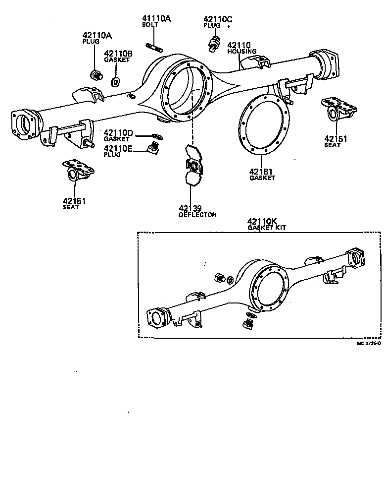 Rear Axle Housing Differential