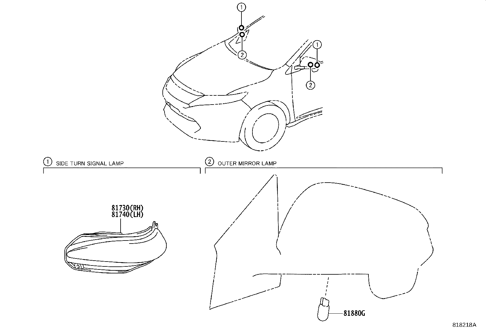 Turn Signal Lamp & Outer Mirror Lamp