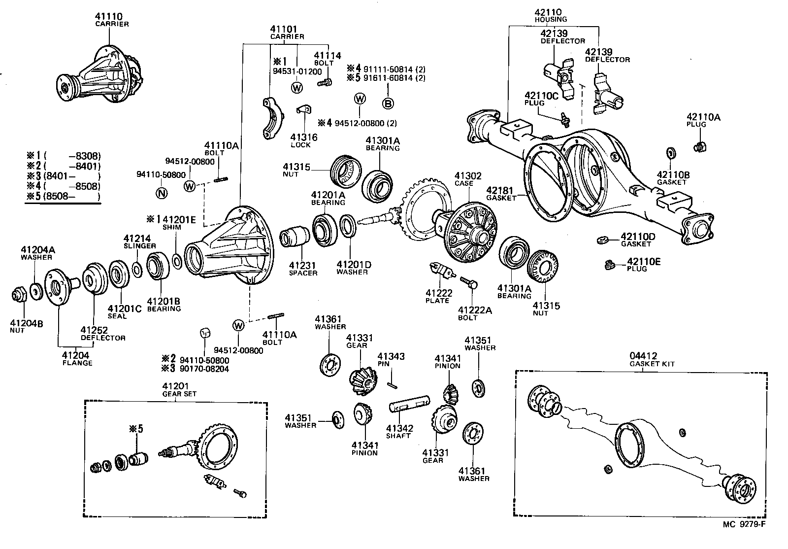 Rear Axle Housing Differential