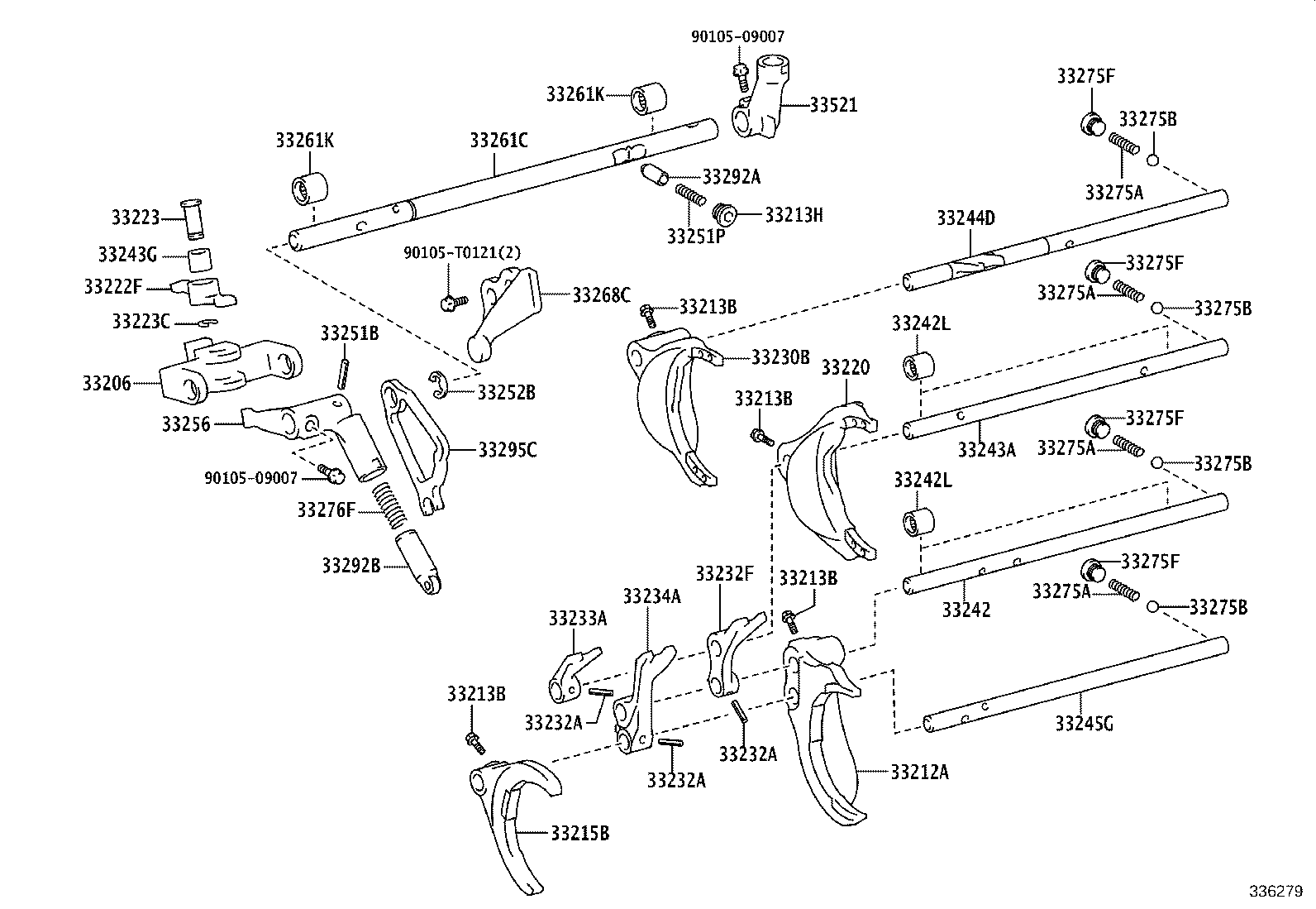 Gear Shift Fork Lever Shaft