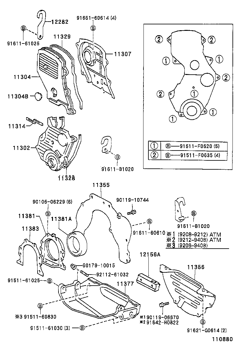 Timing Gear Cover & Rear End Plate