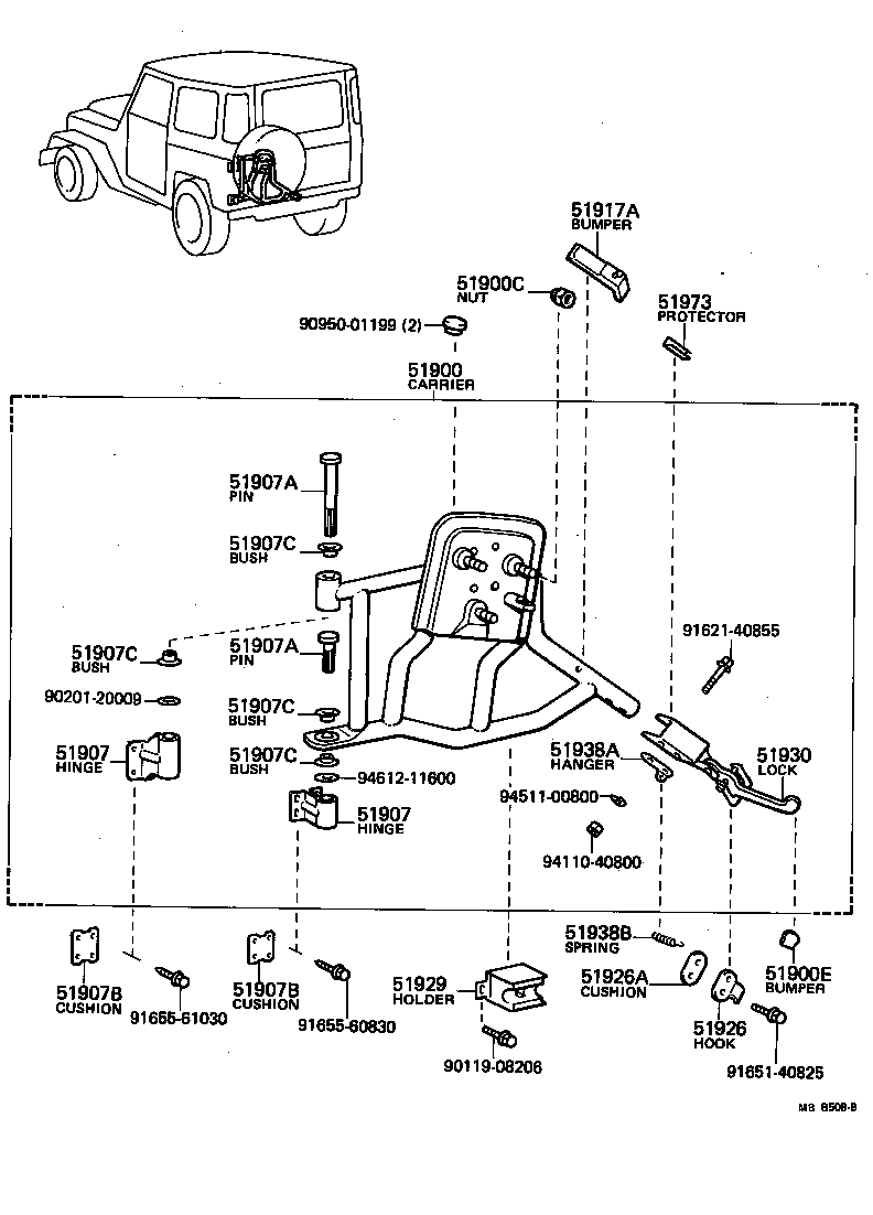 Spare Wheel Carrier