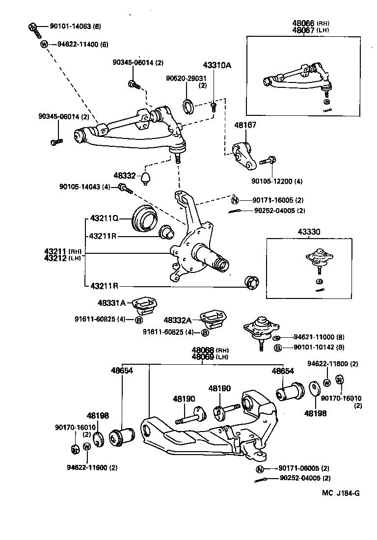 Front Axle Arm Steering Knuckle