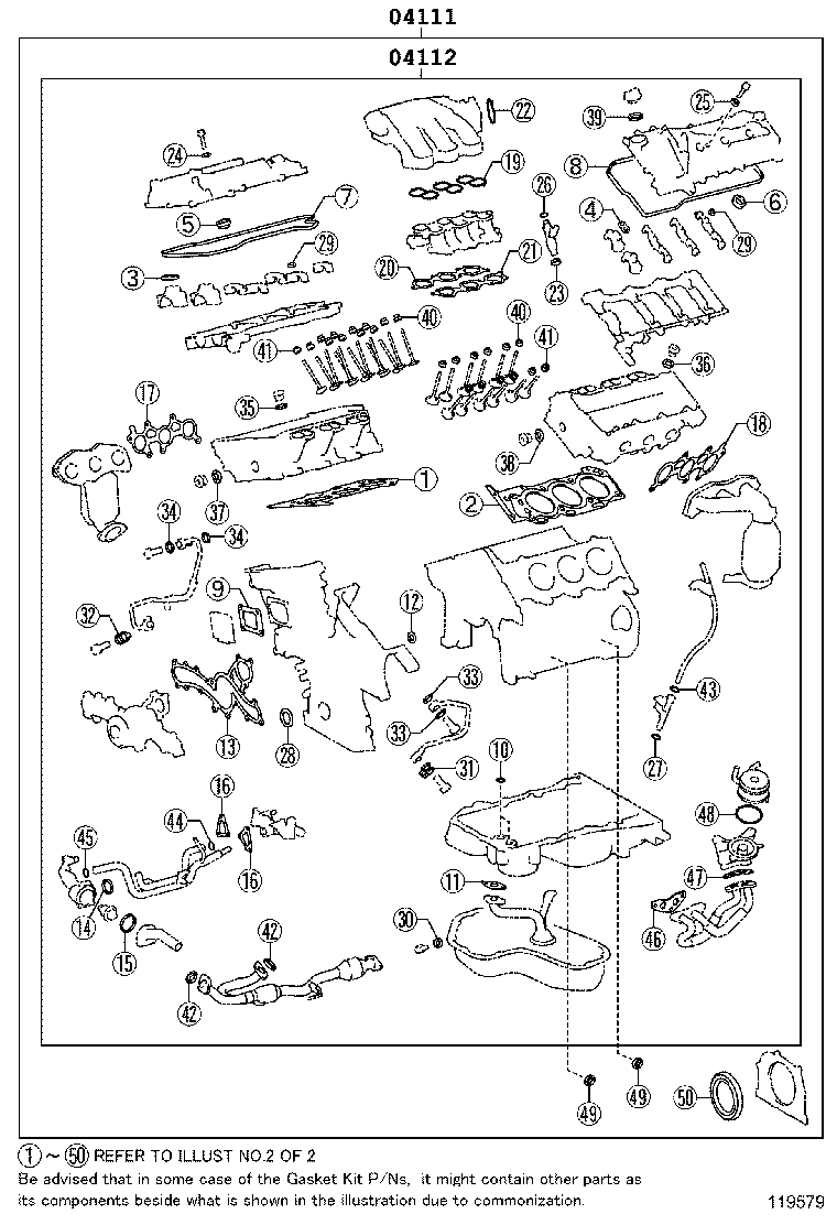 Engine Overhaul Gasket Kit
