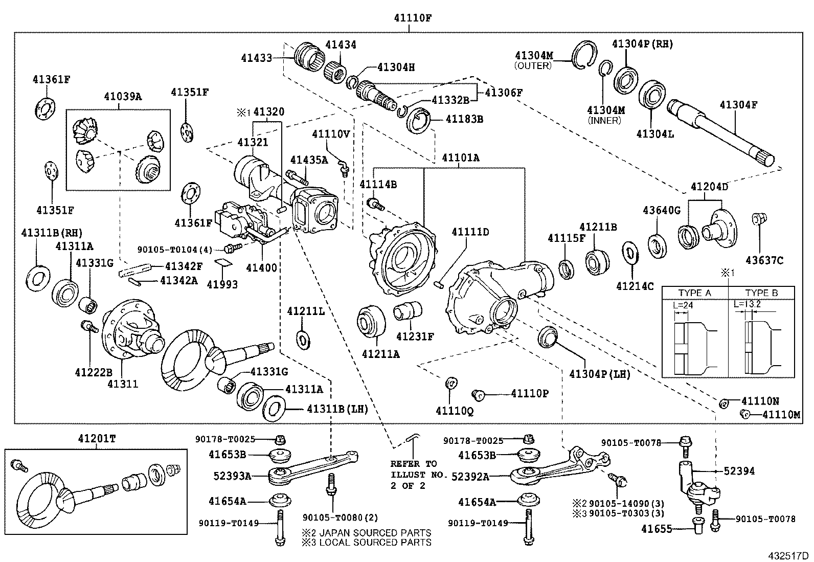 Front Axle Housing & Differential