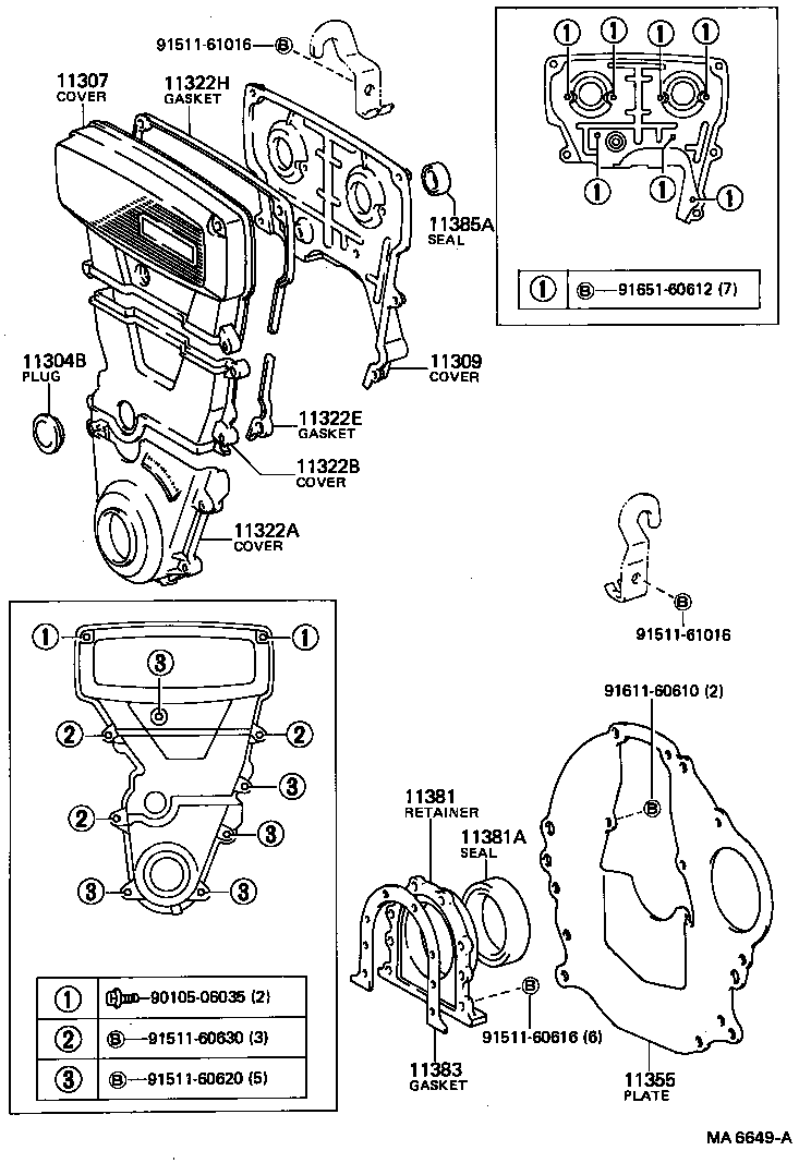 Timing Gear Cover & Rear End Plate