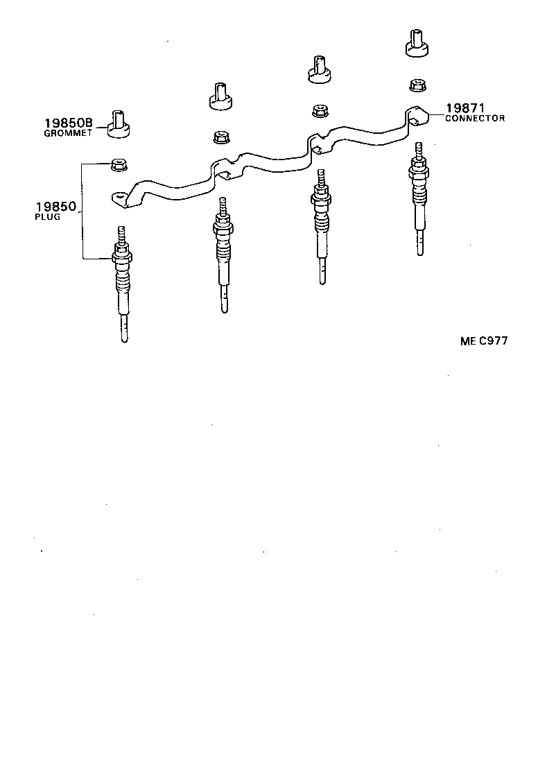 Ignition Coil Spark Plug Glow Plug