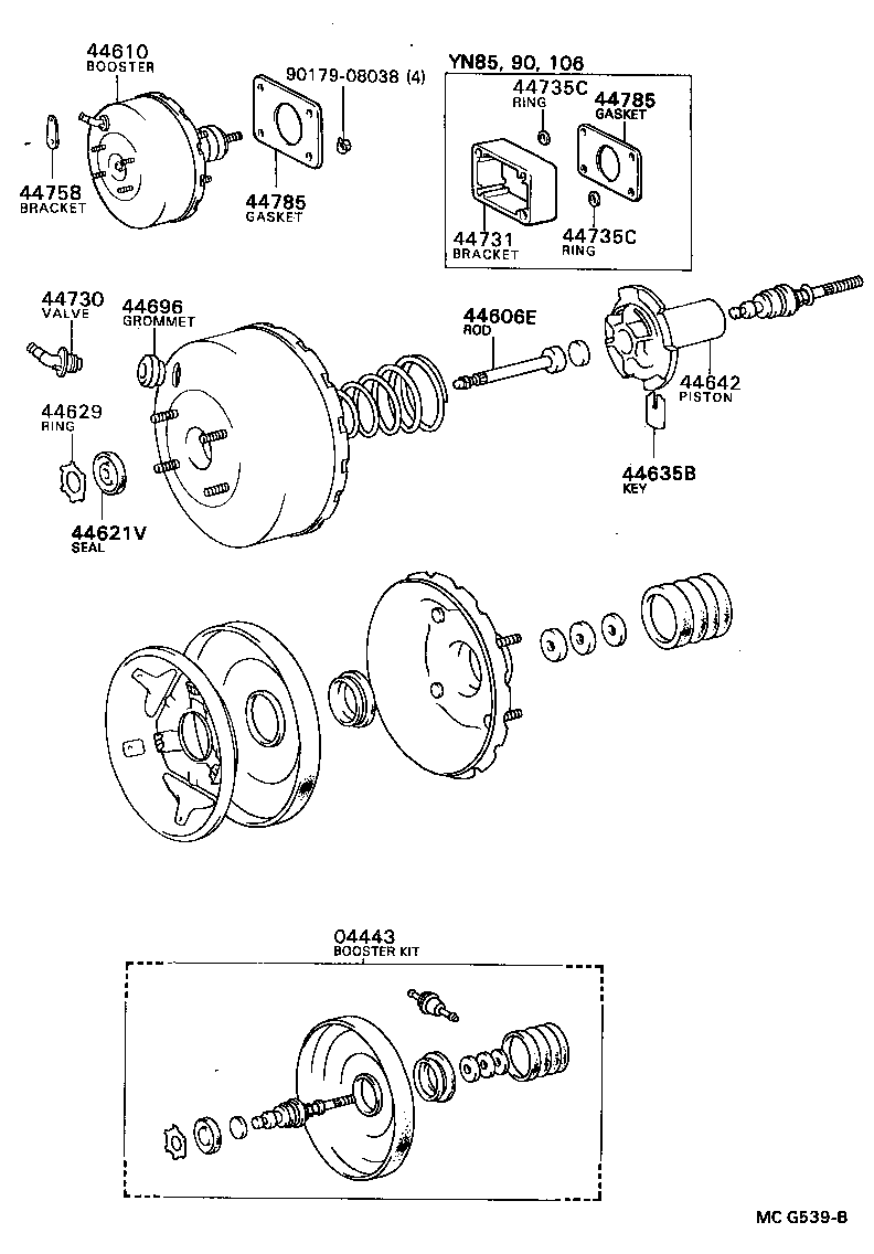 Brake Booster & Vacuum Tube