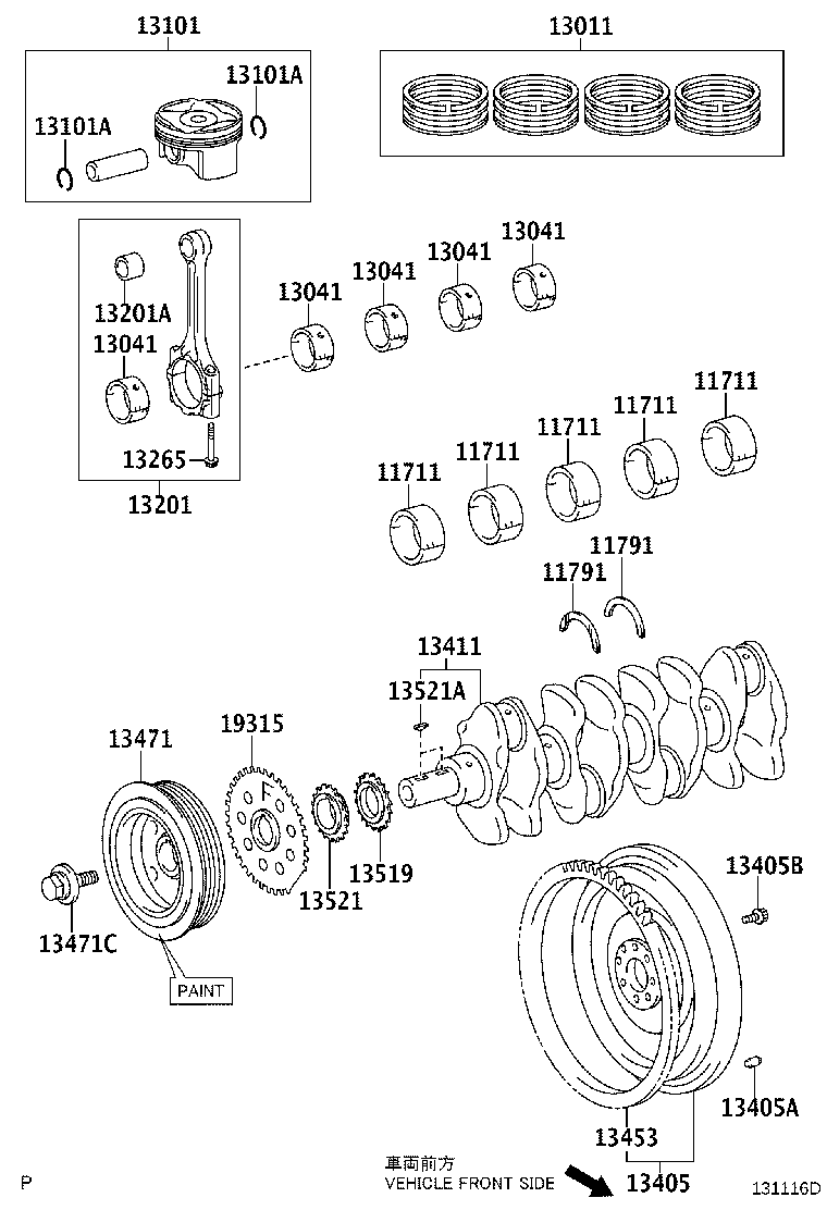 Cigüeñal y pistón