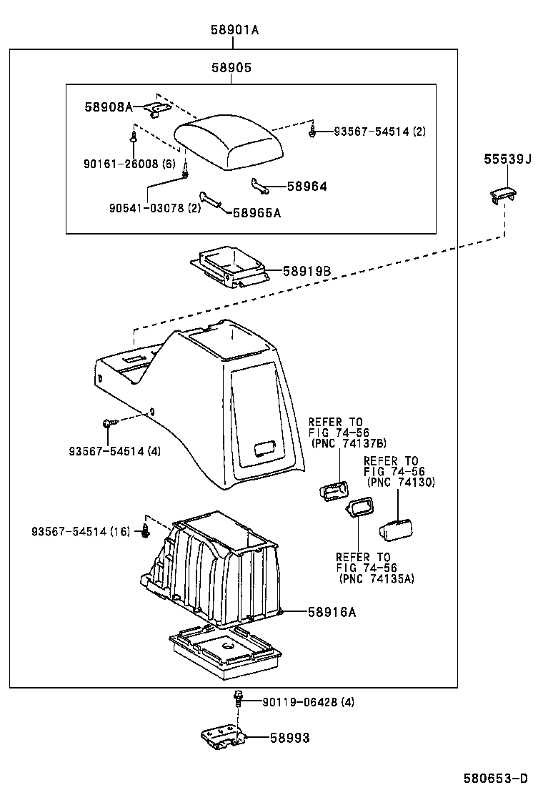 Console Box & Bracket