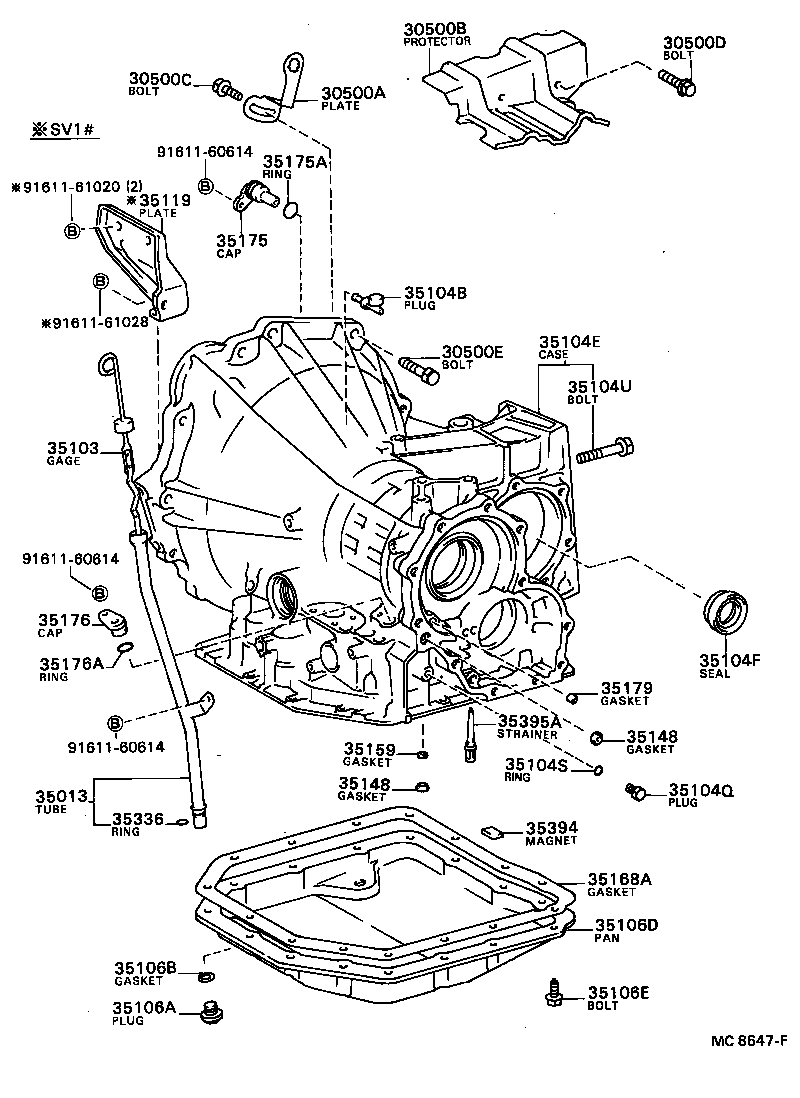 Transmission Case & Oil Pan