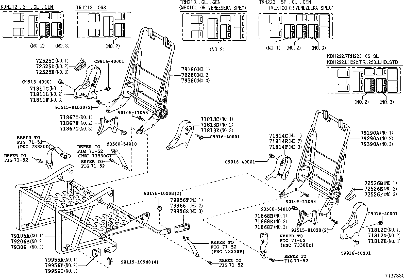 Asiento y pista del asiento