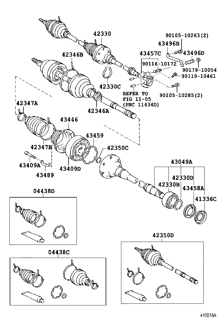 Rear Axle Shaft Hub