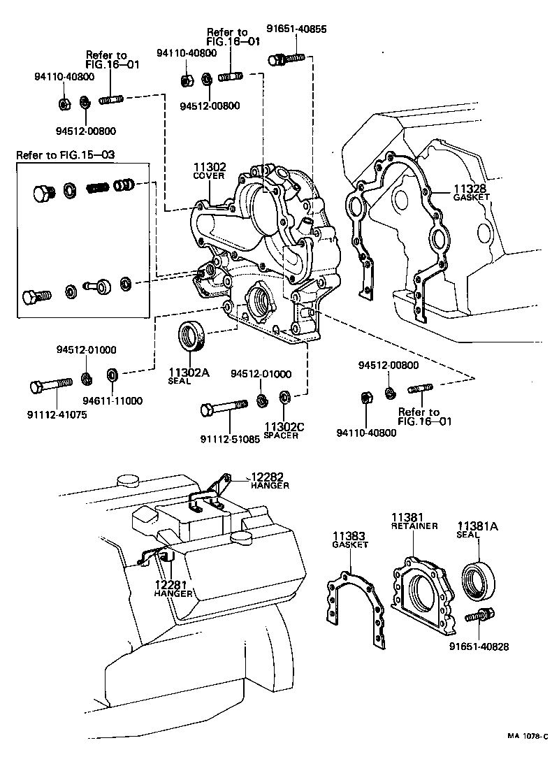 Timing Gear Cover & Rear End Plate