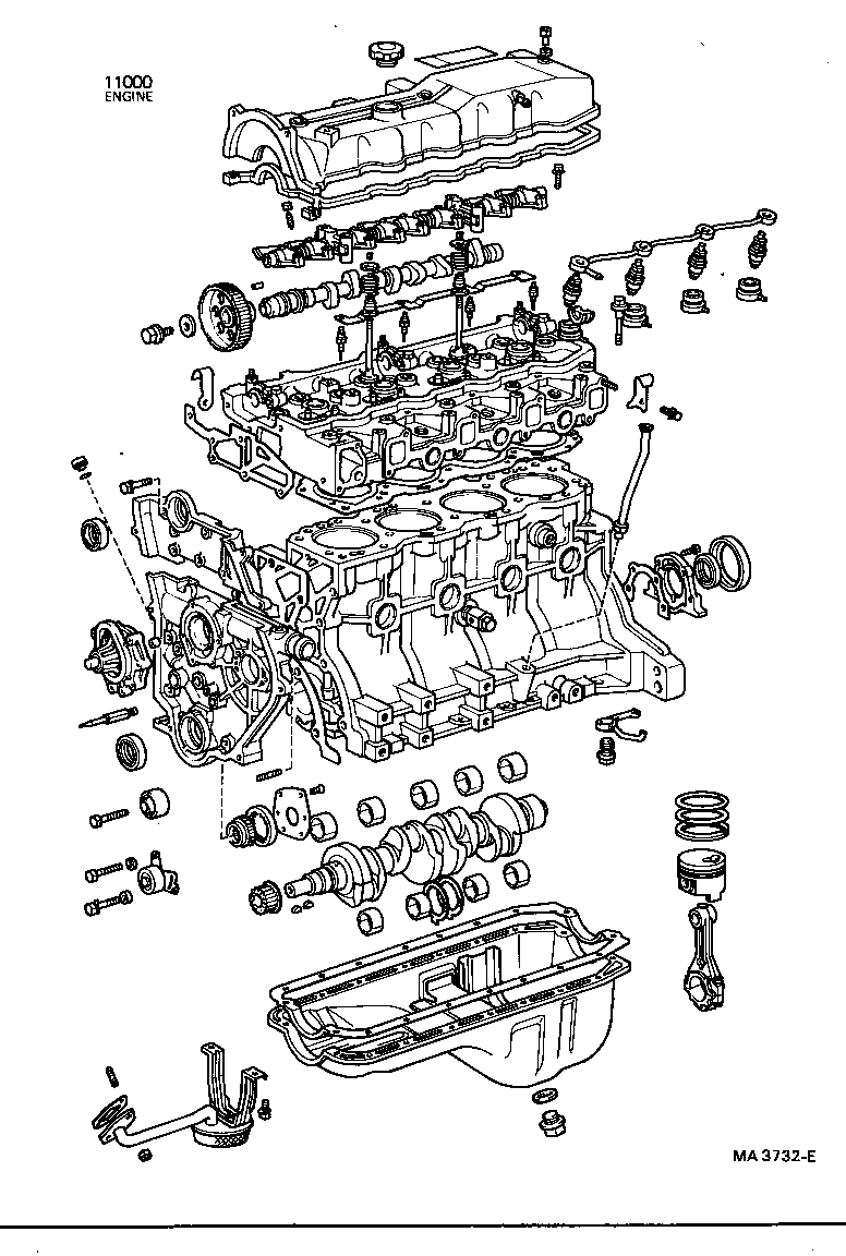 Conjunto parcial del motor