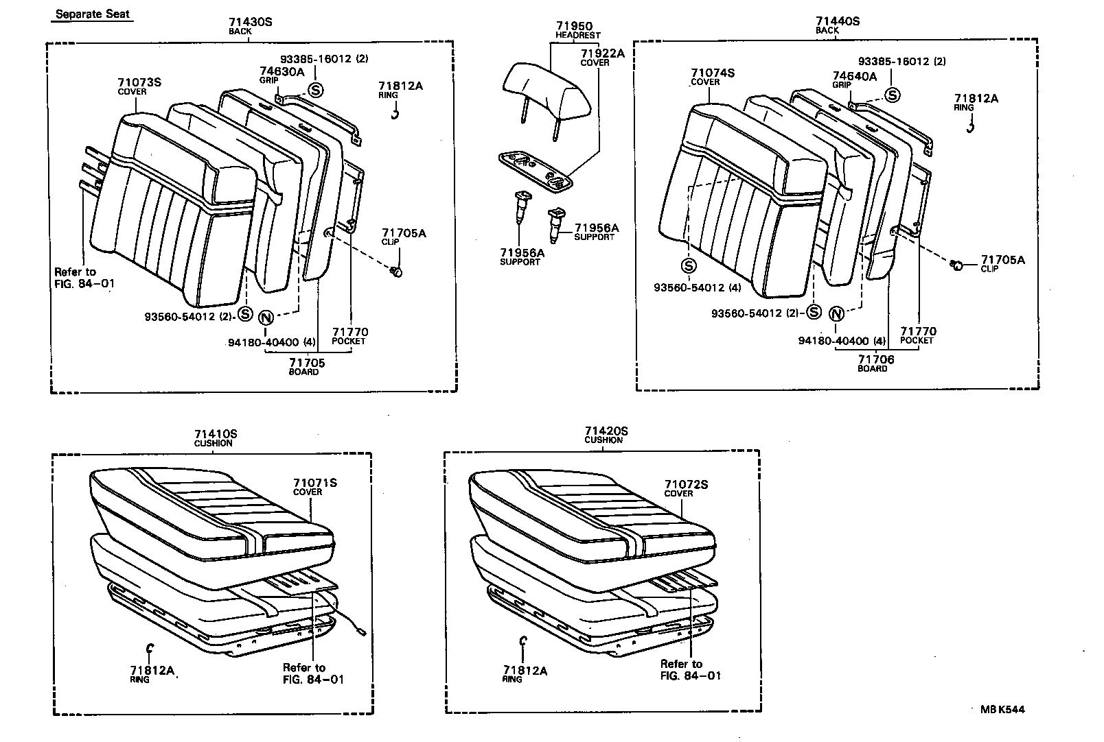 Front Seat & Seat Track
