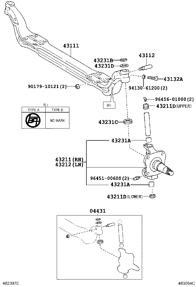 Front Axle Arm Steering Knuckle