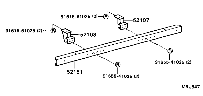 Rear Bumper & Bumper Stay