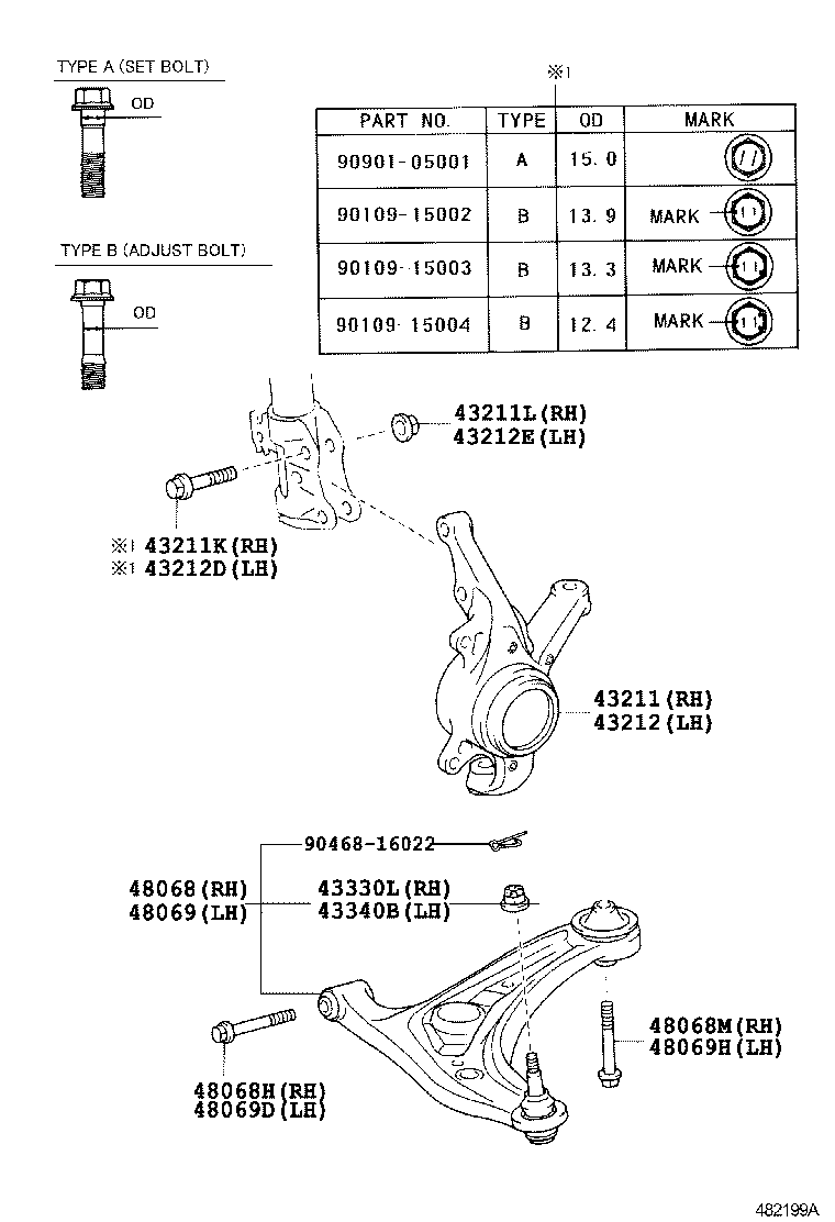 Front Axle Arm Steering Knuckle