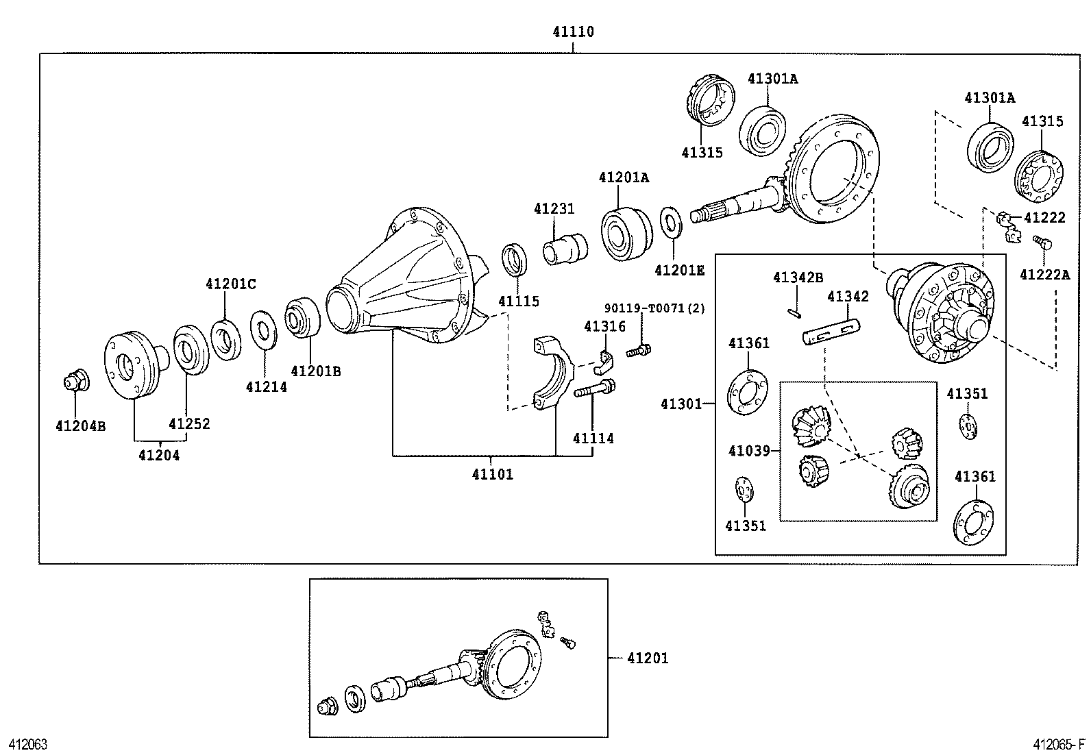 Rear Axle Housing Differential